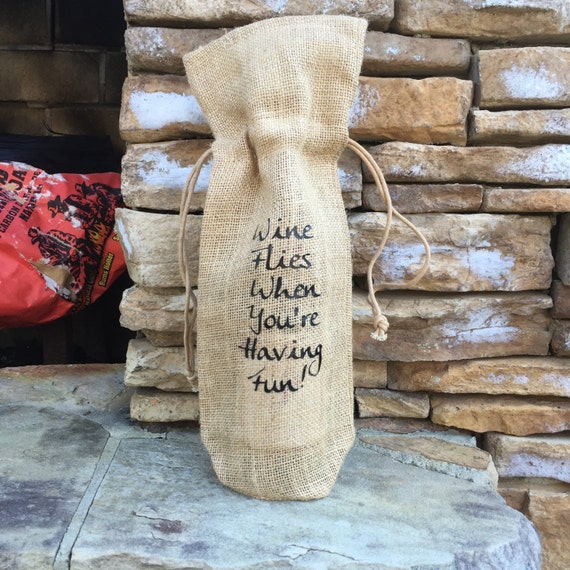 Download Free Burlap Wine Bag Funny Wine Quote Burlap Gift Bag Free Etsy SVG Cut Files