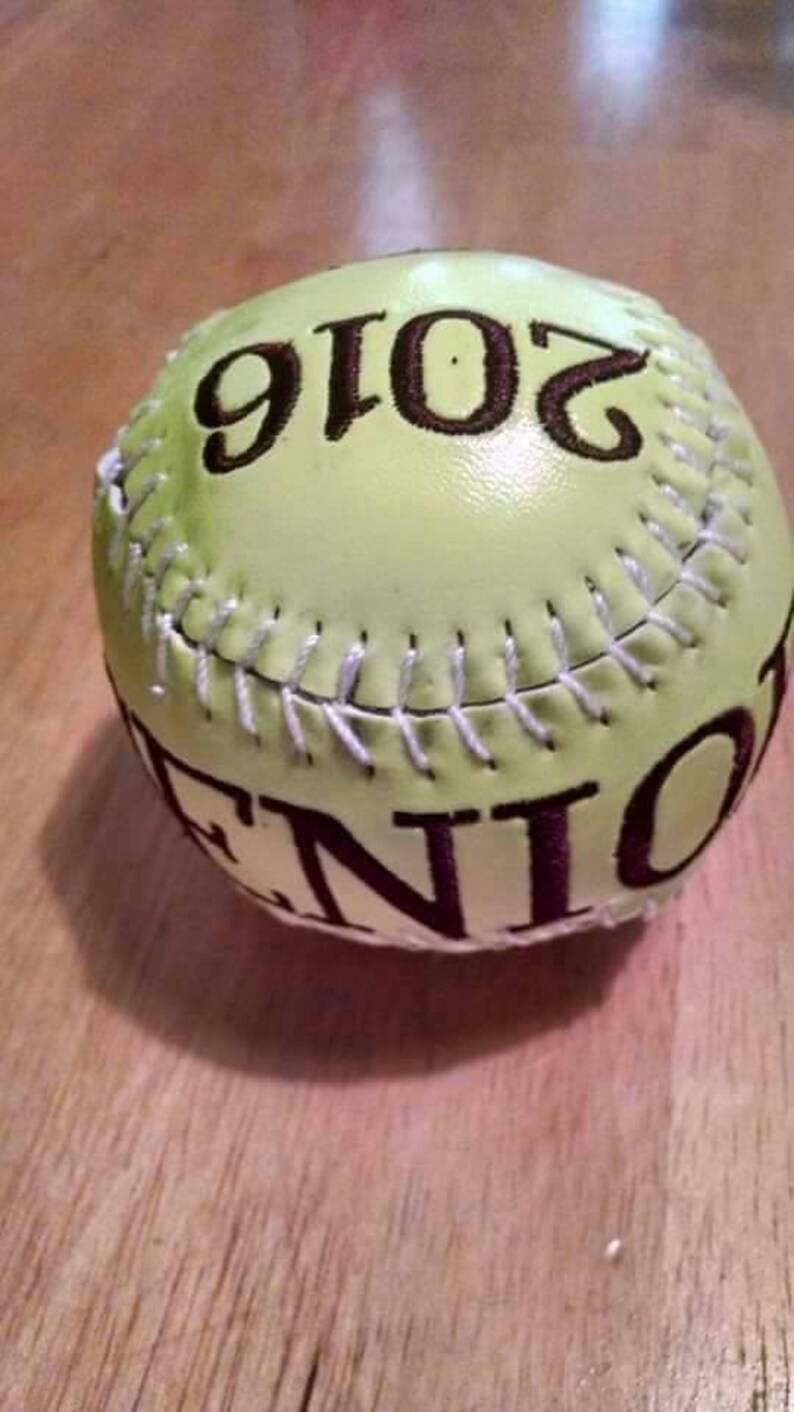 Personalized, Softball, Monogram, Baseball, Keepsake Ball, Embroidered
