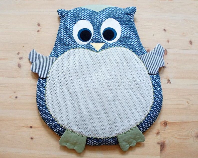 Owl Baby Mat / Play Mat / Floor Cushion DIY Tutorial PDF Etsy Sweden