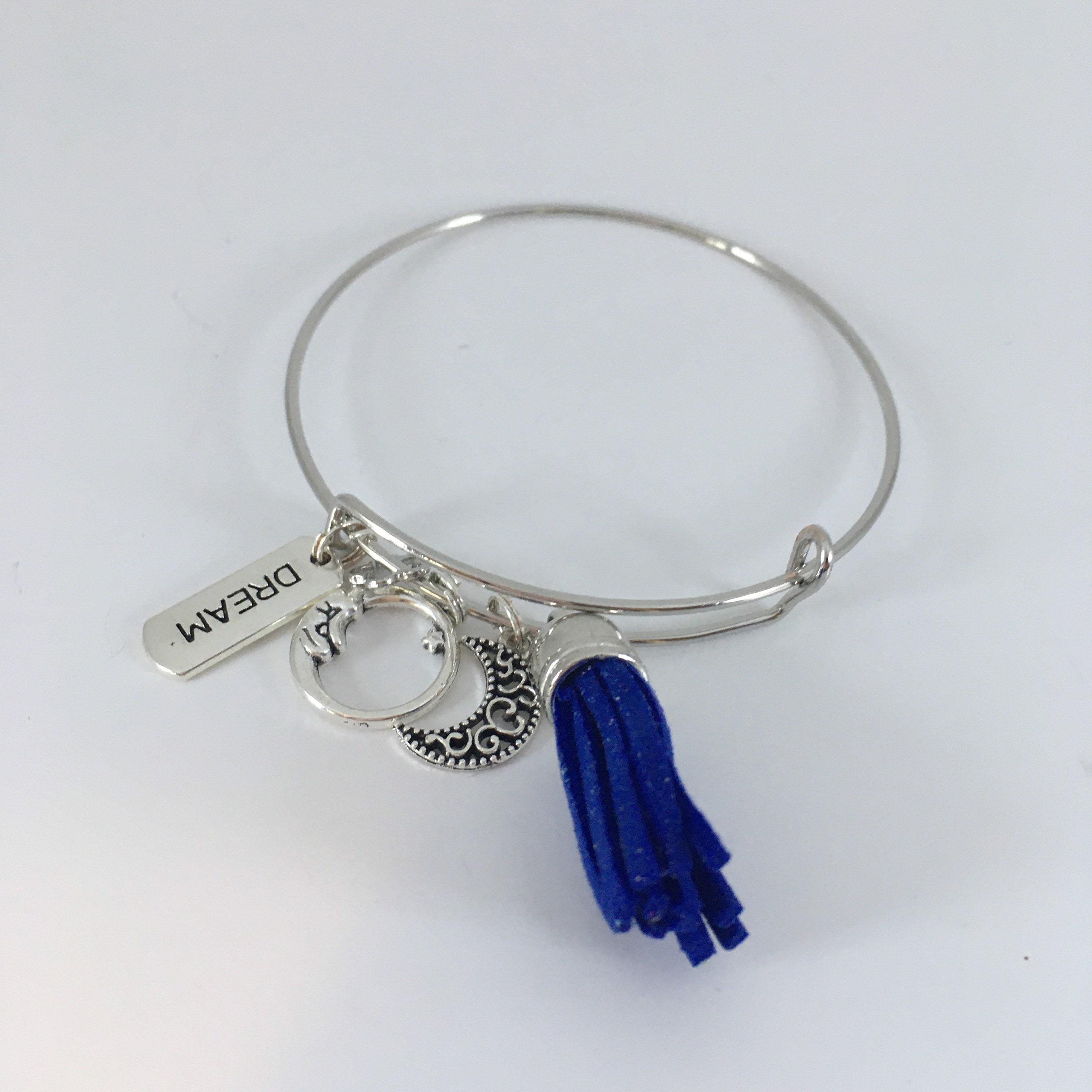 Dream Charm Bracelet Expandable Bangle Handmade Etsy