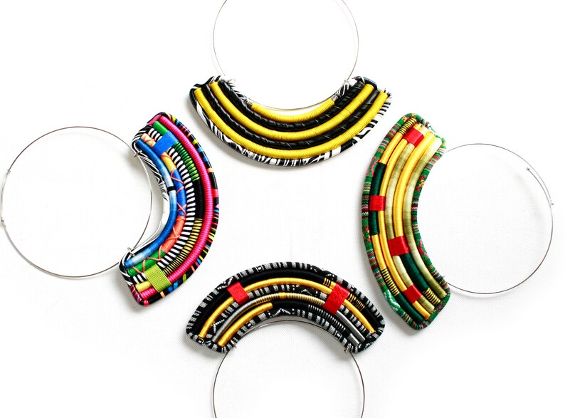 TRICADA Tribal Statement Thread Neck Piece. Art Jewelry - Etsy