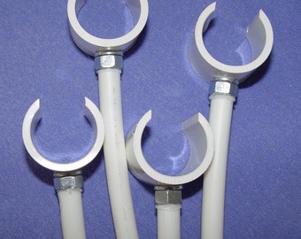 Back Yard Dog Agility Weave Pole Pegs – 6 Pack, 3/4 Inch, White – Cut To Length