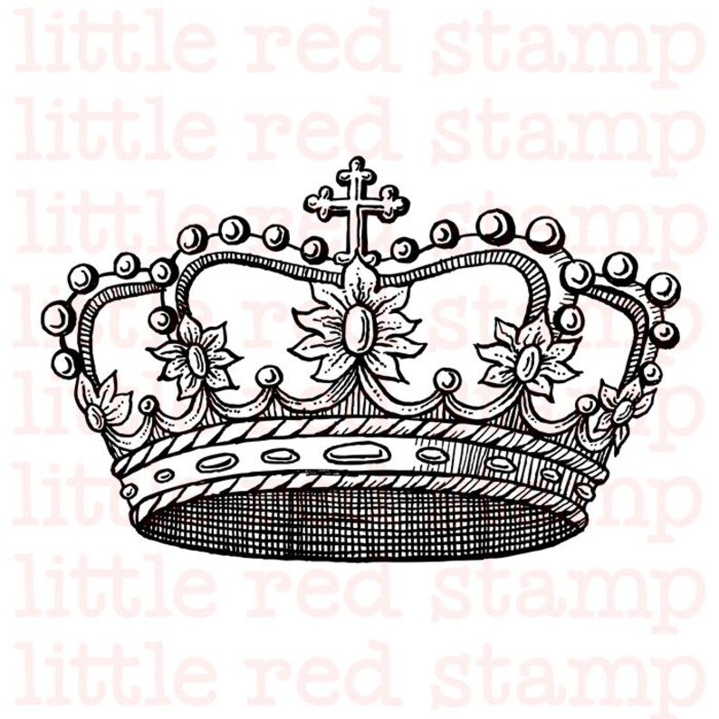 Download Free Queen Crown Digital Stamp Pdf Jpg Png Instant Download Etsy SVG Cut Files