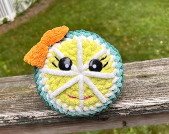 Crochet Lime Plushie: Amigurumi Citrus Decor