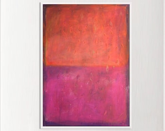 Original Orange Red Abstract art Painting | Wall Decor on Canvas Acrylic Oil Contemporary Extra Large Abstract Art, Texture Painting