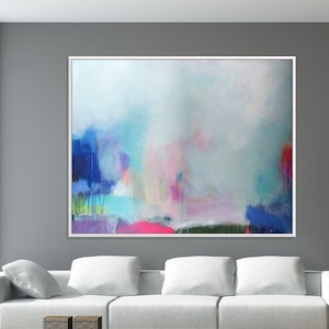 Large Colorful Abstract Wall Art Print: &quot;Deep Moves&quot; Giclee