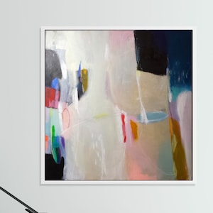 Abstract Geometric Art Print: Modern Canvas Wall Decor