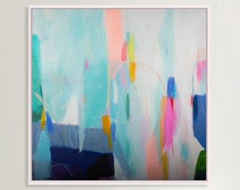 Original abstract painting on canvas, modern canvas abstract art, Colorful Painting, Living Room Decor, extra large wall art