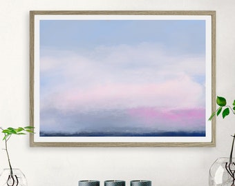 Sky and clouds abstract coastal beach wall art decor print by Camilo Mattis