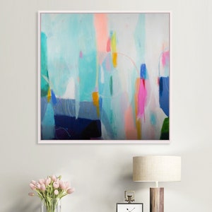 Original abstract painting on canvas, modern canvas abstract art, Colorful Painting, Living Room Decor, extra large wall art