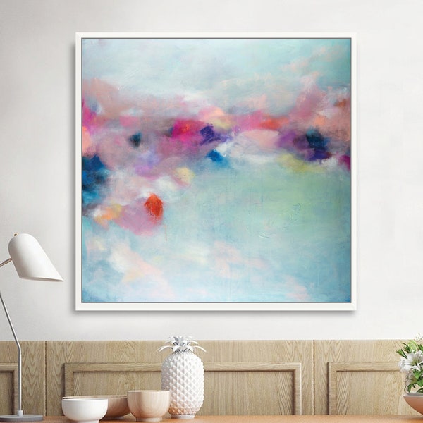 Blush Abstract Art Etsy