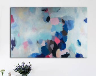 Abstract Art Print, Extra Large Wall Art, Abstract painting, Bedroom wall art, Print on Canvas, Living room decor by Camilo Mattis