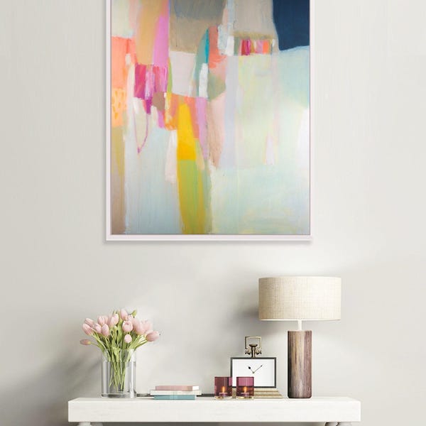 Yellow Abstract Art Print: Modern Geometric Wall Art by Camilo Mattis