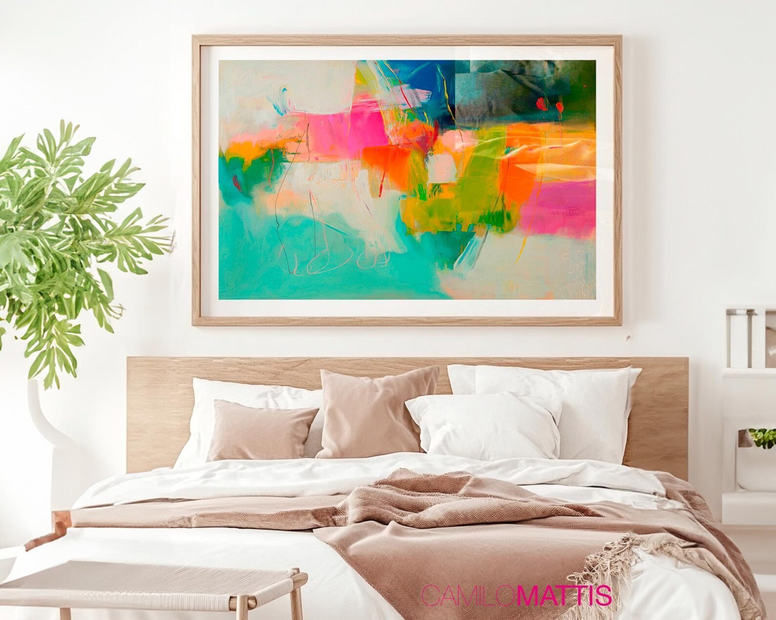 Colorful Abstract Art Print Modern Funky Wall Decor Etsy — free download