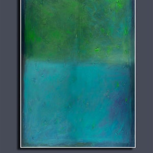 Teal wall art print Large canvas art Abstract art Print canvas prints mint green print by Camilo Mattis image 2