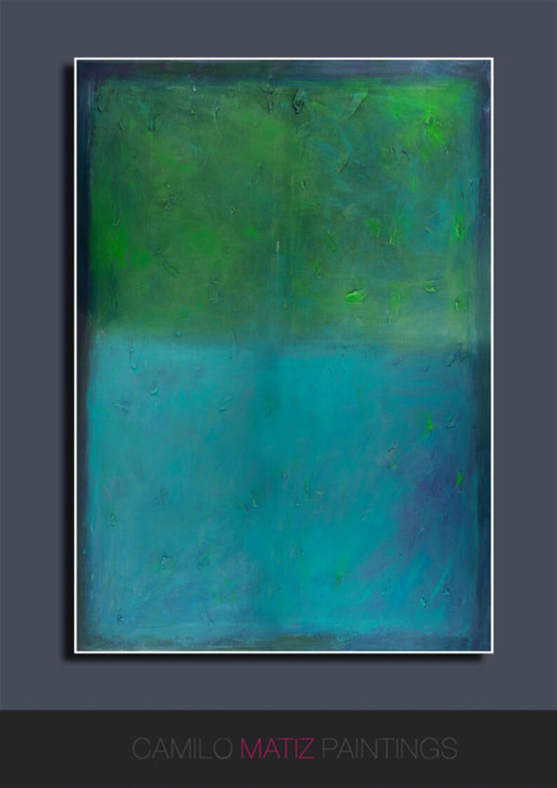 Teal Wall Art Print Large Canvas Art Abstract Art Print Canvas Etsy