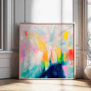Colorful Abstract Art Print: Modern Giclee Wall Decor