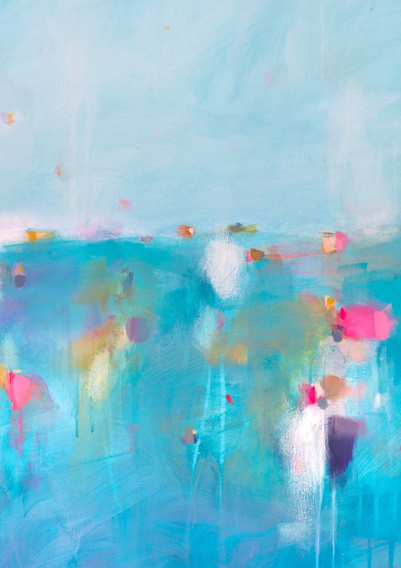 Extra Large Wall Art Coastal Art Gallery Wall Art Print Blue Etsy UK