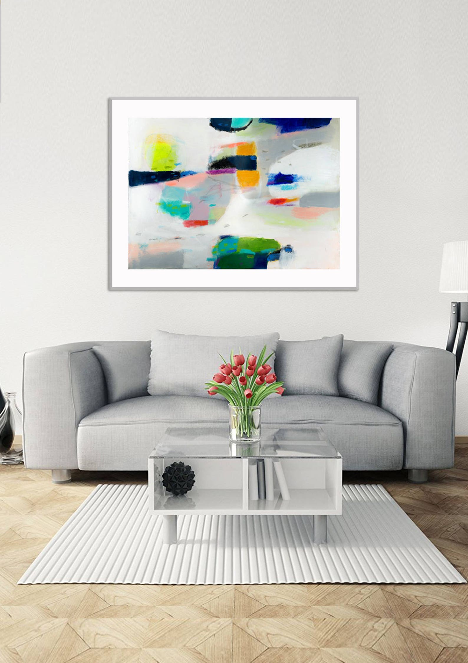 Minimal Abstract Print Living Room Art Bedroom Decor Home | Etsy
