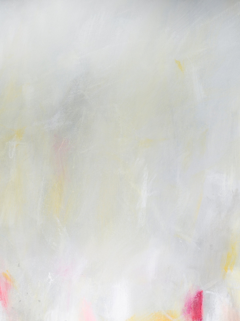 Yellow abstract painting flowers landscape print extra large Etsy