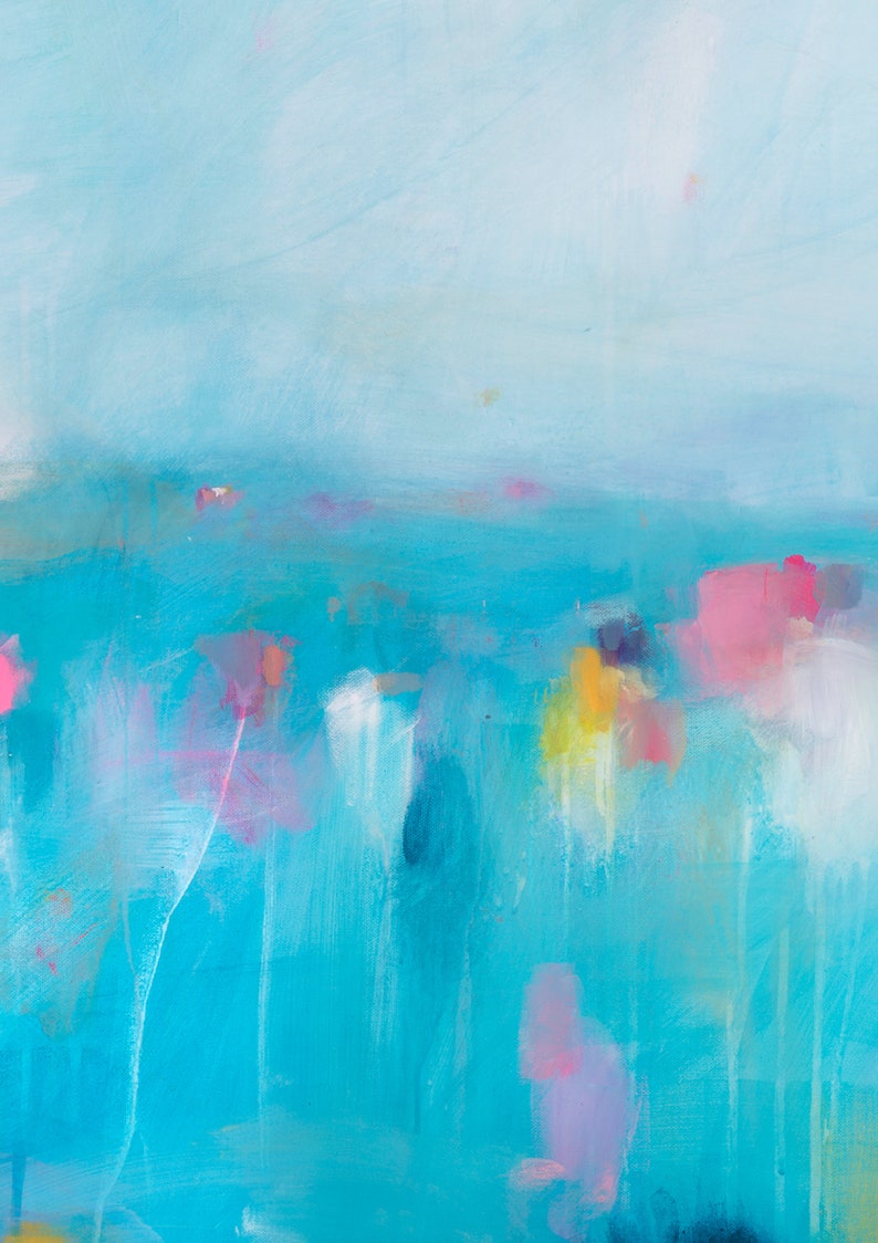 Extra Large Wall Art Coastal Art Gallery Wall Art Print Blue | Etsy