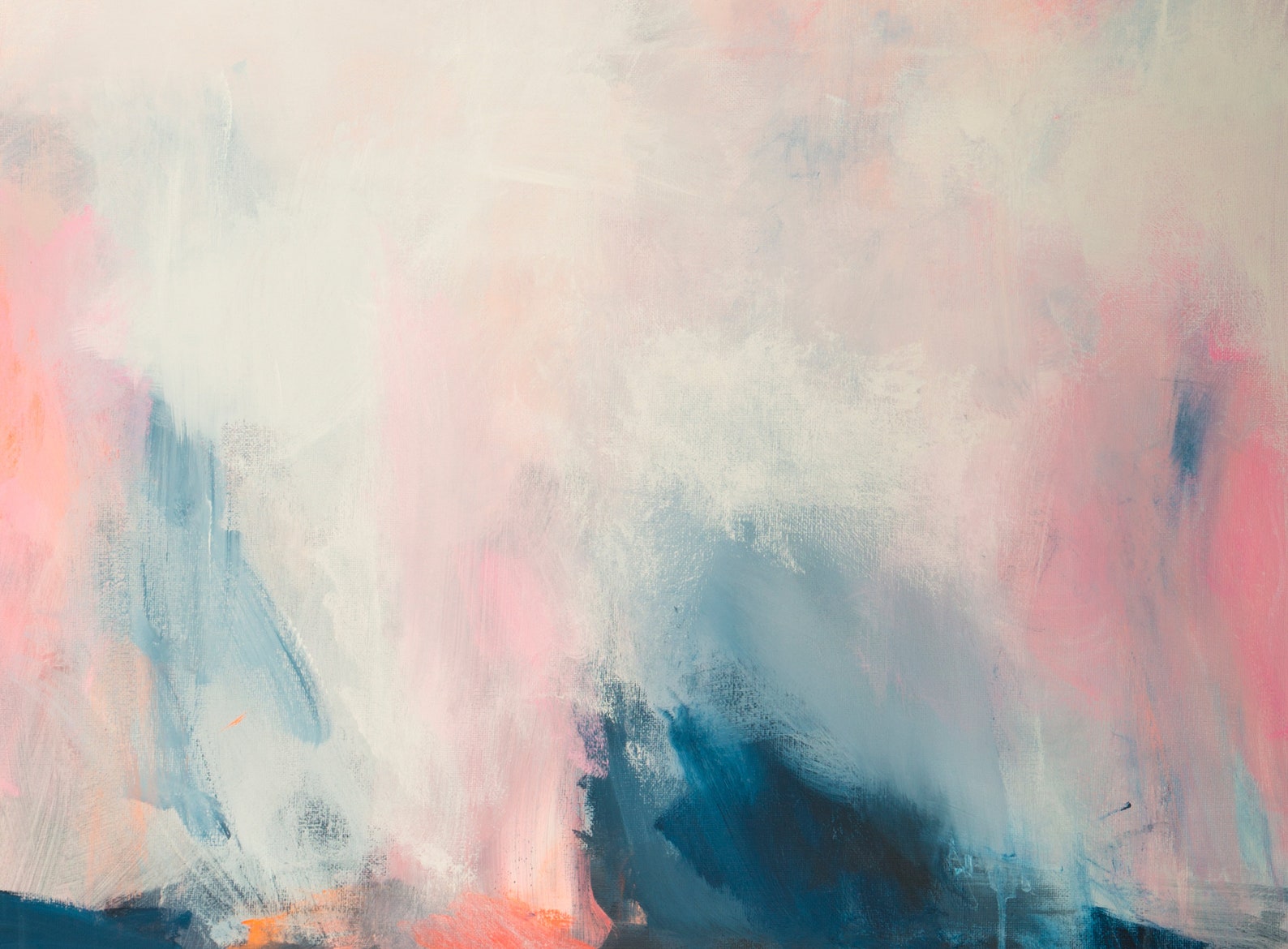 Pink and Blue Extra Large Wall Art Set Modern Wall Art Set Etsy