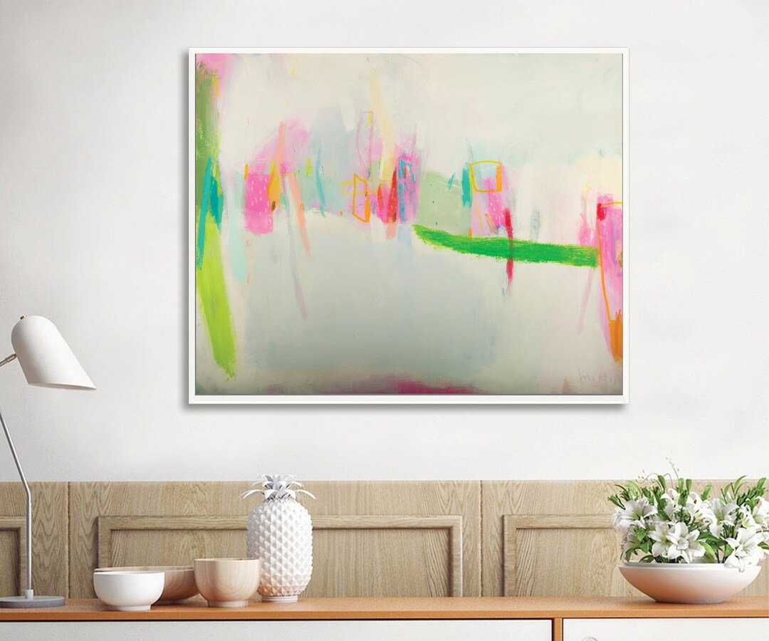 Pink Abstract Canvas Art Print Extra Large Wall Art Abstract Etsy Canada