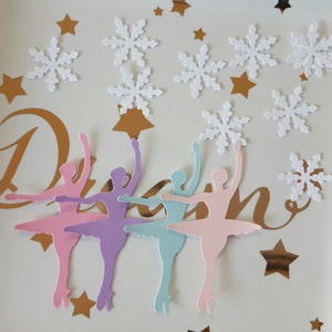 Snowflake and Ballerina Nutcracker Ballet Dancer Confetti, 50 Pieces