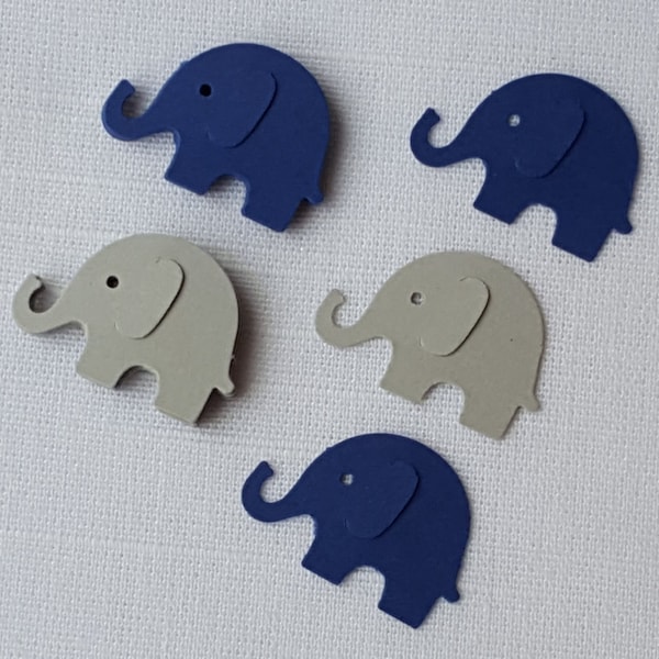 Navy Blue Elephant Baby Shower Decor Etsy