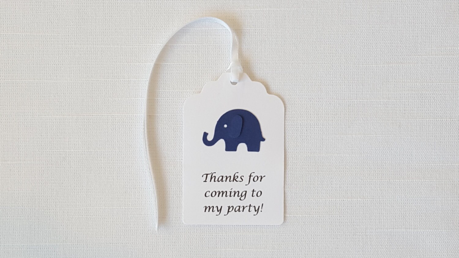 Elefante 'Gracias por venir a mi fiesta' Etiquetas de | Etsy México