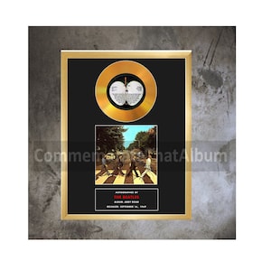 The Beatles &quot;Abbey Road&quot; Autographed Commemorative Display reprint, 10&quot; x 13&quot; display.