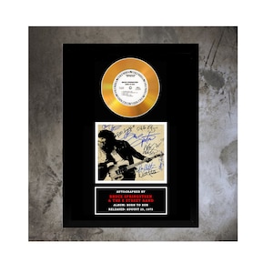 Bruce Springsteen Autographed &quot;Born to Run&quot; Display Replica. 9.5&quot; x 12.5&quot; inches. Frame included.