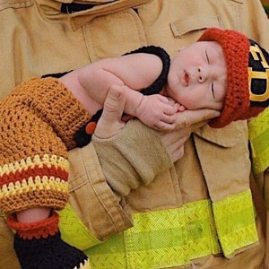 Firefighter Baby Photo prop / Halloween Costume