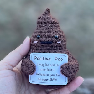 Emotional Support Poo/handmade Crochet Poo/custom Poo Gift/christmas ...
