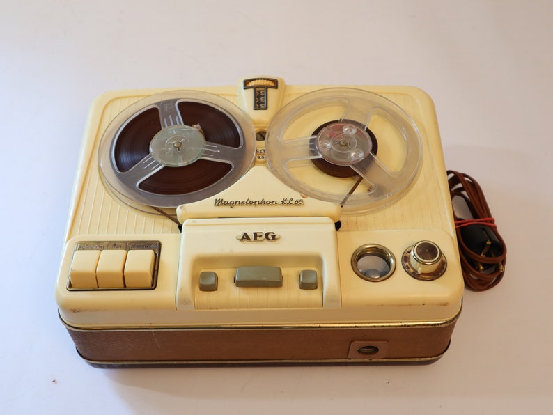 Vintage Tape Recorder AEG KL65 TX from Etsy