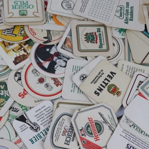 8x Vintage Beer Mats, Coasters