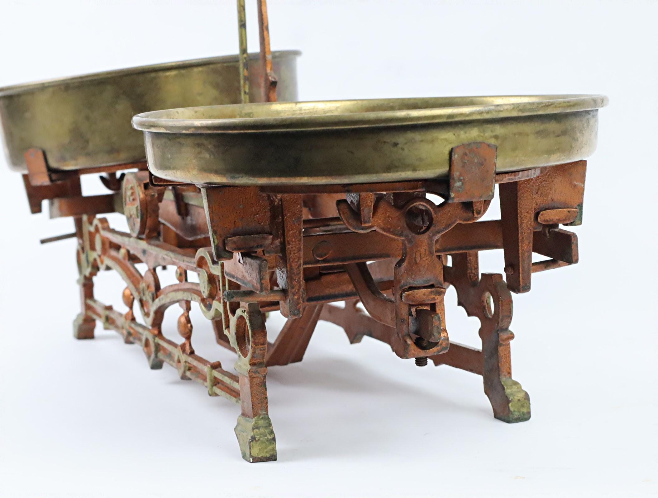 Antique Cast Iron Market Scales From JHE Vienna Around 1900, Beam ...