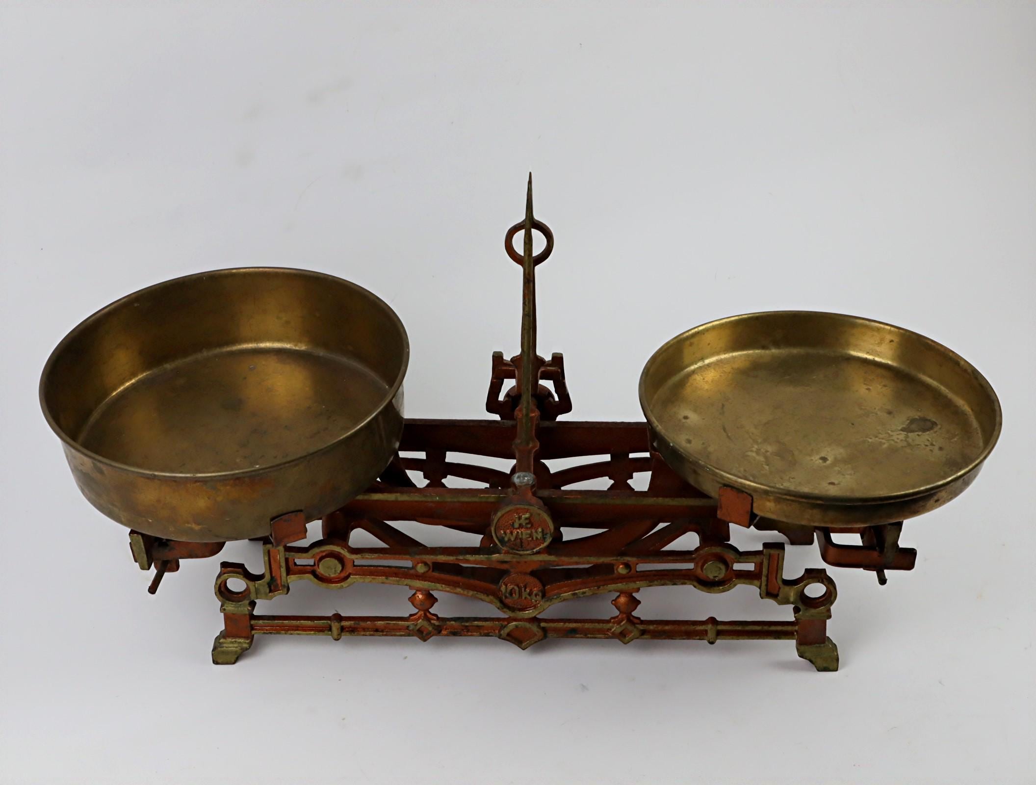 Antique Cast Iron Market Scales From JHE Vienna Around 1900, Beam ...