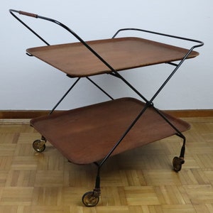 1960s Tea Trolley Bar Trolley Serving Trolley by Paul Nagel for Jie Gantofta - Made in Sweden