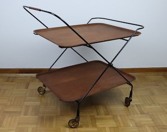 60er Jahre Teewagen Barwagen Servierwagen von Paul Nagel für Jie Gantofta - Made in Sweden