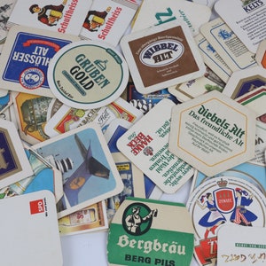 8x Vintage Beer Mats, Coasters