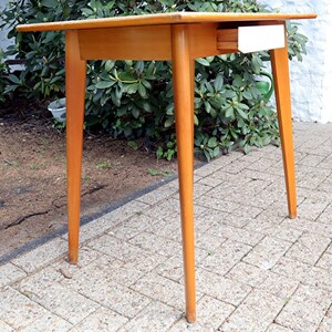 Small Vintage Kitchen Table From Wood With Formica Tabletop From the ...