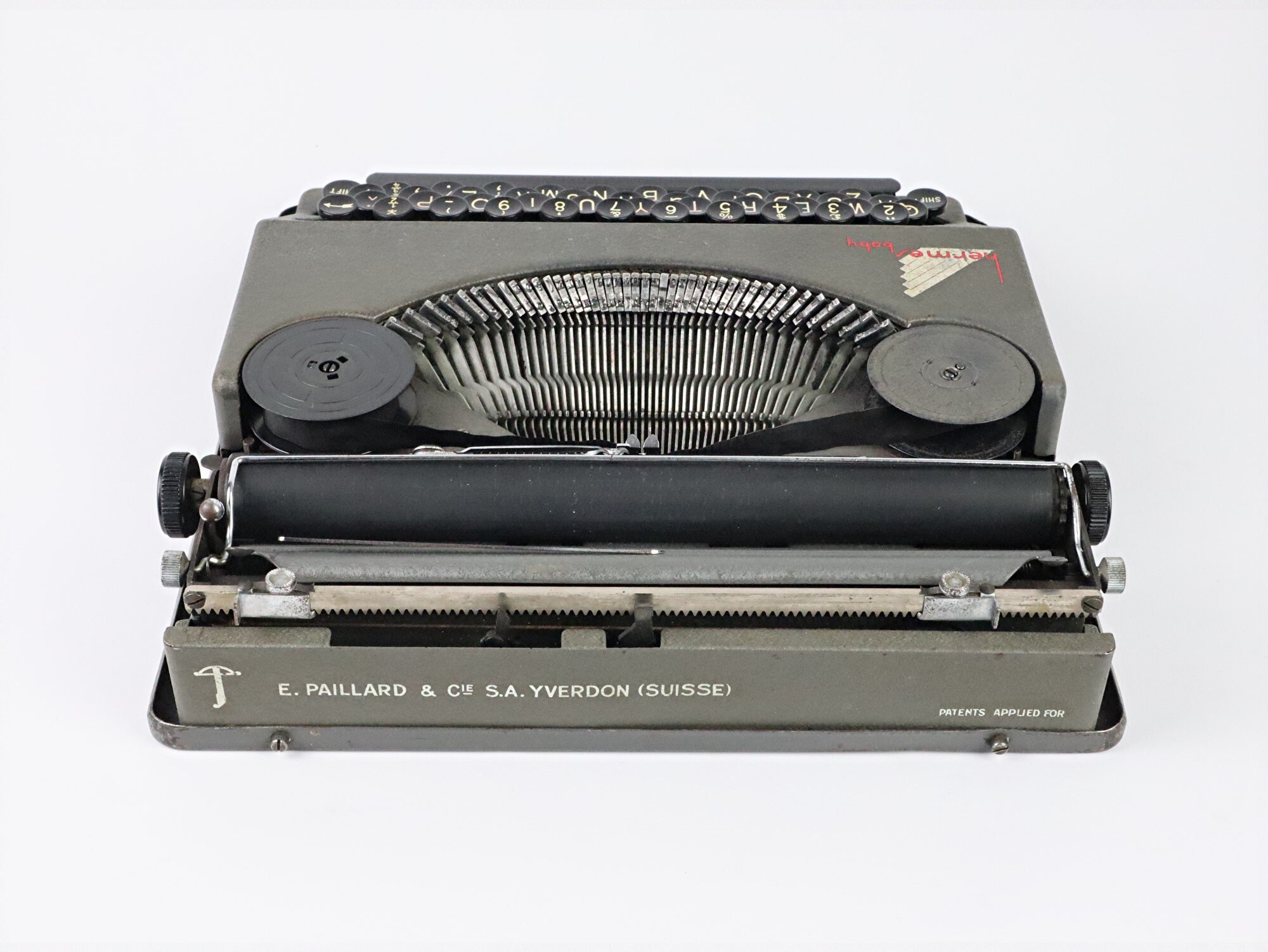 ヴィンテージのエルメス ・ ベビー タイプライター エルメス ベビー ヴィンテージ タイプライター 1936年製 グレー