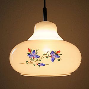 60s / 70s DORIA Lamp Hand Painted, Very Rare