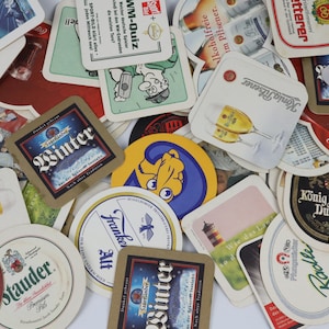 8x Vintage Beer Mats, Coasters