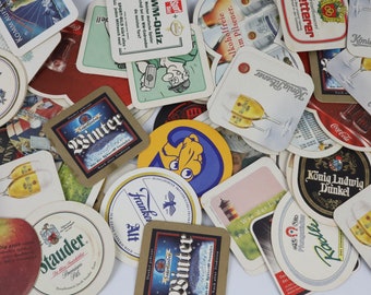 8x Vintage Beer Mats, Coasters