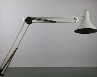 Vintage 60s/70s Desk Lamp Workshop Lamp Swivel Arm Lamp Industrial Lamp Architect Lamp with Holder - Cable and Switch New