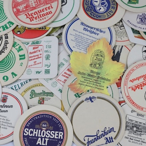 8x Vintage Beer Mats, Coasters