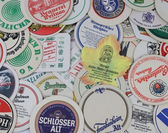8x Vintage Beer Mats, Coasters