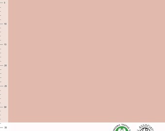 Solid ribbing in pink organic cotton knit; cuffing paapii design